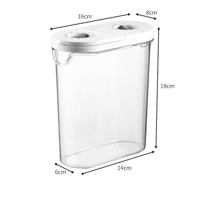 China Freshness Preservation Amazon Hot 1.2L Air Tight Food Storage Bins With Timer Food Grade Hot Selling Airtight Jar for sale