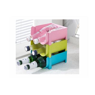 China Sustainable Canned Multilayer Stacking Desktop Bottled Drink Rack Fridge Drinks Rack for sale