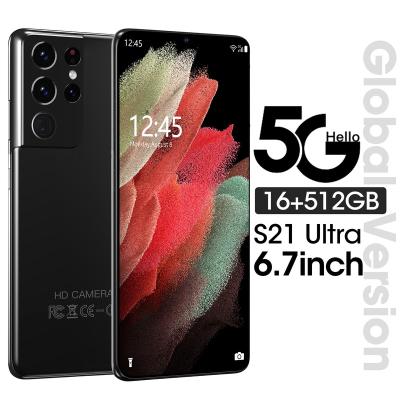 China Dual SIM Card S21 Smartphone 6.7 Inch Android 10 Global Version 16GB+512GB Original Unlocked Dual SIM Mobile Phones for sale