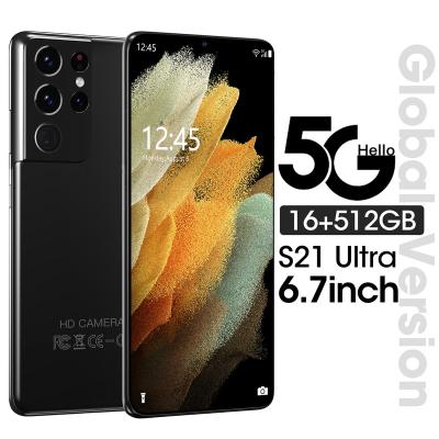 China 2022 Hot Sale S21 Android Smartphone 16GB+512GB Dual SIM Card 2022 Original 7.3 Inch Open OLED Screen Dual SIM Mobile Phones 5g for sale