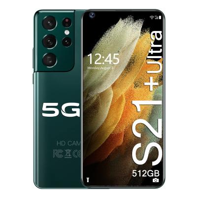 China Dual SIM Card Original S21 7.3 inch 16gb+512gb Android Smartphone 10 Core 5g Left Phone Hd Screen Face ID Global Version Mobile Phone for sale