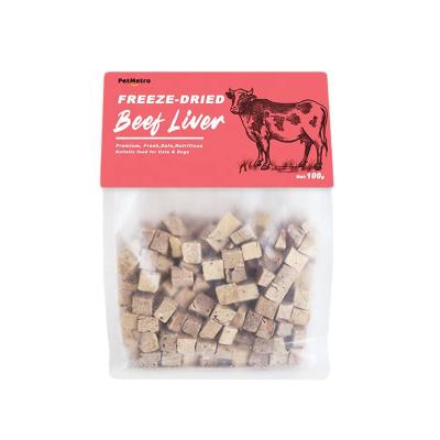 China Stocked Pet Snacks 100g Pack Freeze Dried Beef Liver for sale