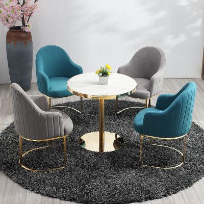 China Lush Reclining Dine Table Chair Leisure Armchair Furniture Dining Sofa Chair For Living Room Simple Armchair Velvet Fabric for sale