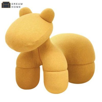 China Modern Animal Kids Chair Fabric Leisure Extended Home Furniture For Living Room Bedroom Fiberglass Child Pony Chair for sale