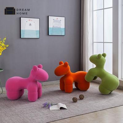 China Customized Comfortable Like Colorful Living Room Furniture Small Colorful Pony Puppy Chair for sale