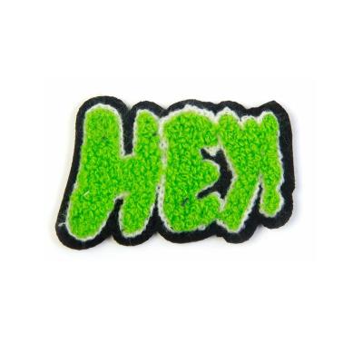 China Wholesale High Quality Iron On Embroidered Chenille Patches Custom Shape Iron On Patches Suppliers Low MoQ for sale