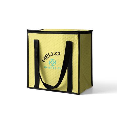 China Premium Reusable Custom Logo Cooler Bag Large Food Delivery Insulated Thermal Lunch Bag for sale