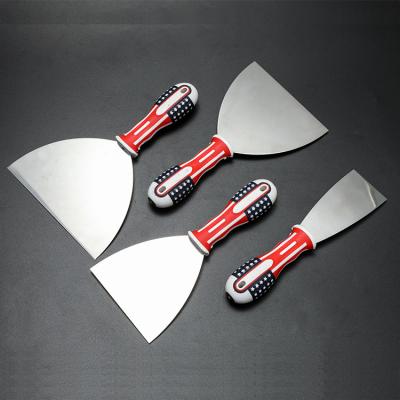 China Professional Custom Multifunctional Flexible Blade Paint Scraper Putty Knives Carbon Steel Plastering Putty Knife for sale