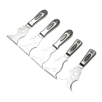 China Hot sales of high quality stainless blade 10 in 1 multifunctional stainless steel handle blade scraper for sale