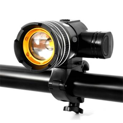 China ACCESSORIES 1200 Mah FRONT LED FLAHLIGHT STRONG METAL MOUNTAIN BIKE UNIVERSAL SCOOTER LIGHT for sale