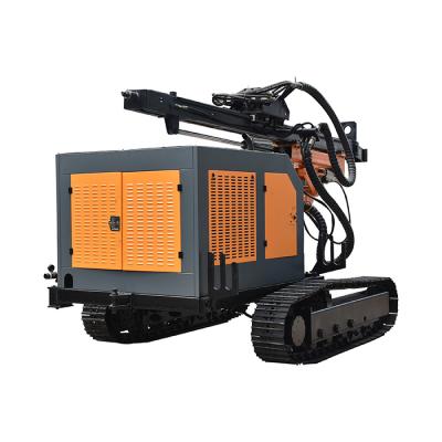 China Project Dth Auger Mining Surface Crawler Hole DTH Mining Drill Rig With Diesel Compressor for sale