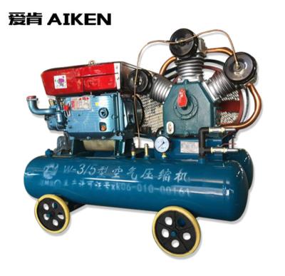 China 3 Cylinder Piston Air Compressor 11KW/15HP Lubricated Diesel Air Compressor for sale