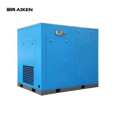 China Double Air Cooling Oil Free Stationary Compressor Large Capacity Electric Fixed Screw Air Compressor for sale