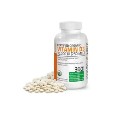 China Hot Sales Non Gmo 360 Organic Tablets Support Colon Mix Vitamin D3 Tablets for sale