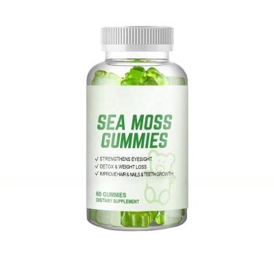 China Wholesale Private label sea moss gummies  Plus Organic Bladderwrack and Burdock Root Vegan Thyroid Support Detox & Gut for sale