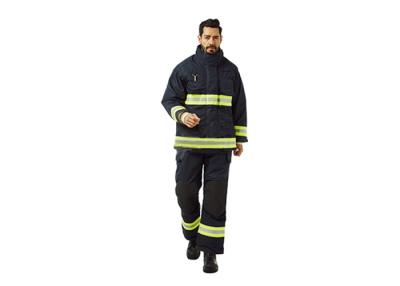 China NFPA1971 el bombero Uniforms Black Turnout adapta la cinta de la reflación de 3M Scotchlite 9587 en venta