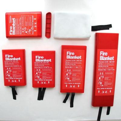 China Silicone Coating EN 1869 Fire Blanket Flame Retardant Fire Suppression Blanket OEM for sale