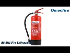 Dry Powder BS EN3 Fire Extinguisher 18 Bar 6KG Portable BSI Approved