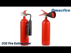 Portable CO2 Fire Extinguisher Cylinder Carbon Steel Red Color