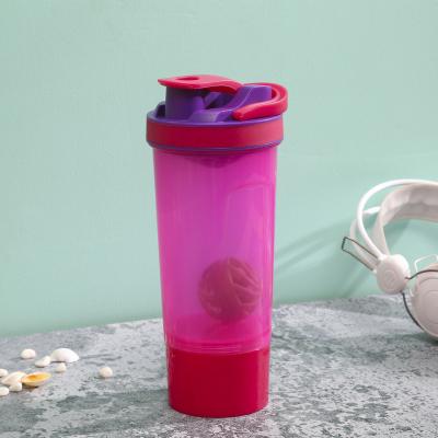 China 2020 Viable Products BPA Free Protein Dropshipping Shaker Bottle With Metal Ball Plastic Water Bottle for sale