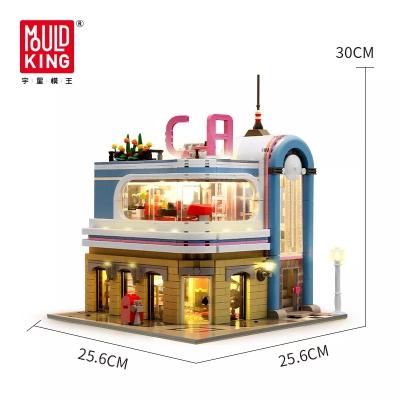 China Building Block Toy Mold King 16001 Streetview California Restaurant Child Educational Toy Educational Diy MOC Architecture Birthday Gift Block for sale