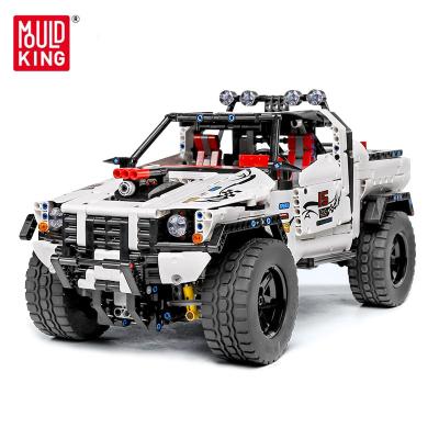 China Engineering Construction Toy MOLD KING 18005 Pick MOC-2412 Truck APP Motorized Silver Flagship Off-Road Car Building Block Bricks Toys for sale