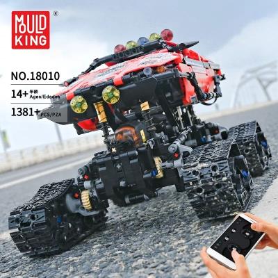 China KING 18010 Technic Electric Vehicle Construction Toy Car Model Crawler Car Model Crawler Truck MOC Polar Bricks Toys for Kids Christmas Gifts for sale