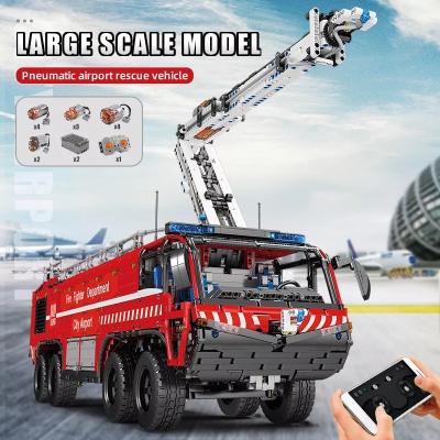 China Building toy MOLD KING 19004 tech building toys for kids airport crash truck engineering project kits soft bricks boys gifts MOC-4446 for sale