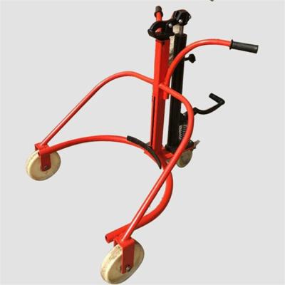 China Easy Moving Foot control moving manual hydraulic 360 degree steering to used carry oil drum lifter for sale