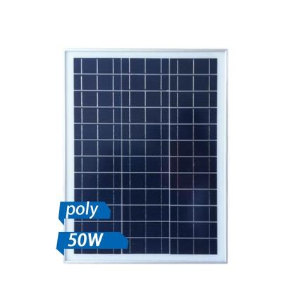 China Domestic outdoor solar power plant mini 50w 12v 6a photovoltaic module prices for solar panels for sale