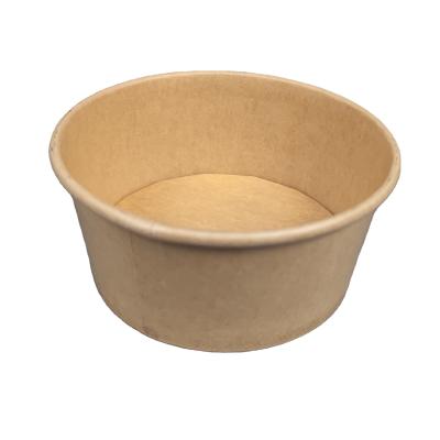 China Waterproof Hot Selling 750ml Salad Bowl Water Proof Biodegradable Eco Friendly Kraft Bowl for sale