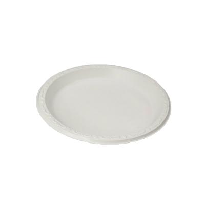 China Thermoforming Microwaveable Microwave Mineral Filled 9 Inch Disposable Round Plastic Dinner 1 Compartment Dish for sale