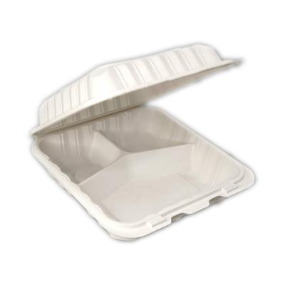 China Disposable Microwave Safe Eco - Friendly Food Packaging 9 Inch Plastic Container Mineral Filled Packaging Boxes for sale