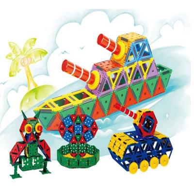 China Building Toy Top Selling Oem Non-Toxic Portable Kid's Tank Variable Tiles Magnetic Blocks Building Toys for sale