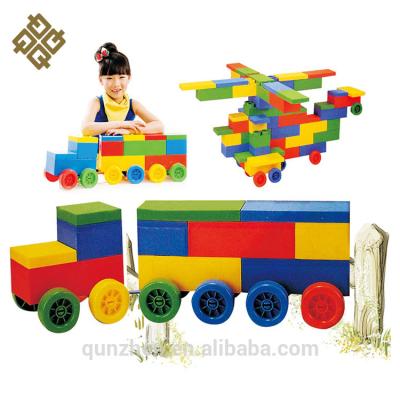 China 56PCS Children's Building Block Toy 56PCS Interesting Happy Plastic Toys ABS Educational Construction Toy Block Set for sale