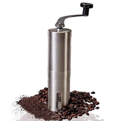 China Bean Hand Grinder Stainless Steel Comercial Manual PORTABLE Burr Coffee Grinder Adjustable Arrangement for sale