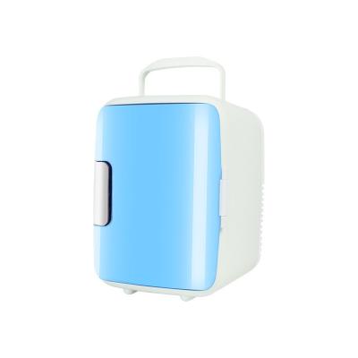 China 4L Mini Fridge DC12V AC110V Skin Care THERMOELECTRIC Portable Refrigerator Freezer for sale