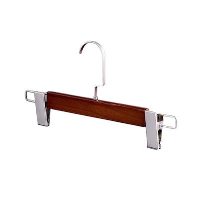 China Clamps Wooden Pant Durable High Quality Chinese Hanger Manufacturer Wooden Hangers for sale