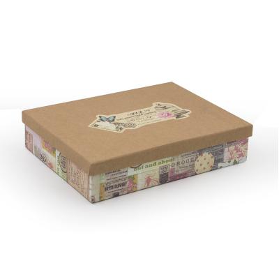 China China Handmade Wholesale Custom Size Pattern Paper Packaging Gift Box With Lid for sale