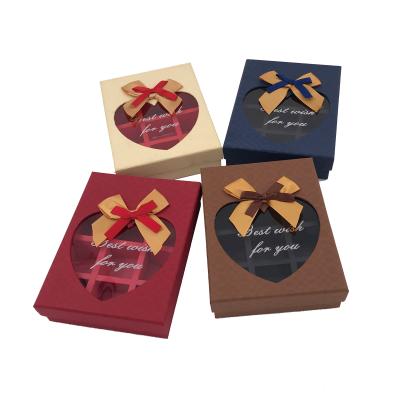 China Recyclable Online Candy Bar Chocolate Bar Shop Online Custom Paper Packaging Box With Bow for sale