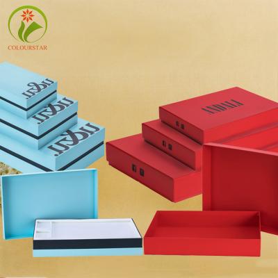 China Handmade Custom Gift Packaging Foldable Magnetic Gift Box With Ribbon Closure for sale