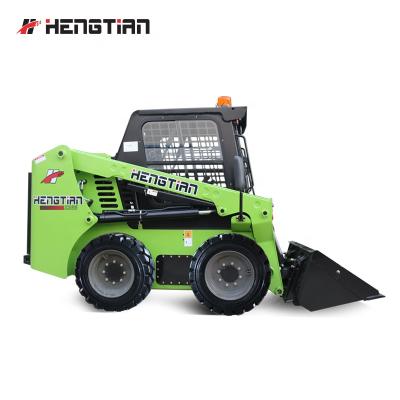 China Hotels Hydraulic Pilot Tubeless Tires 12-16.5 Wheel Joystick Control TY375S Skid Steer Loader For Sale for sale