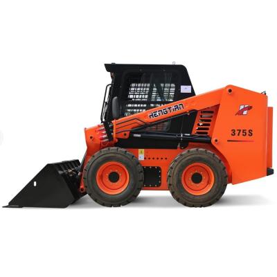 China Hotels 1000kgs Hydraulic Joystick Servo Wheel Moving TY375S Skid Steer Loader With Dumping Seat for sale