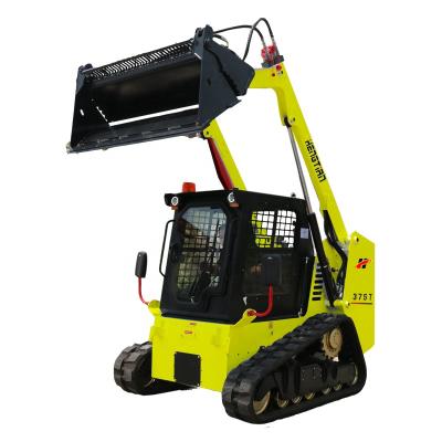 China Hotels CE Approved Hydraulic Joystick Track Rubber Track Skid Steer Loader With A/C Closed Cab for sale