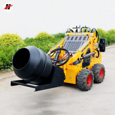 China Electric Mini Backhoe Wheel Loader Concrete Mixer 0.2 M3 for sale