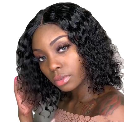 China Wholesale Raw Indian Real Virgin Hair Curly Lace Front Wig, Full Swiss Lace Front Closure Human Hair Lace Front Wig for sale