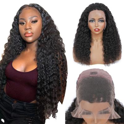 China Real Human Hair Wigs 13X4 Lace Wigs 13X4 Lace Wigs Raw Unprocessed Deep Loose Natural Natural HD Lace Wig 100% Transparent for sale