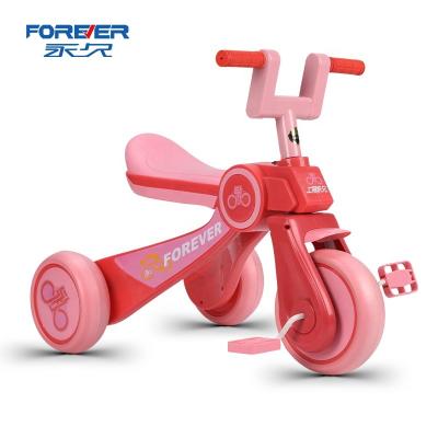 China Factory Direct Children's Three Wheeled Stroller Toy Ride On Toy Car FOREVER Baby Pedal Children 1-3-6 Years Old Big for sale