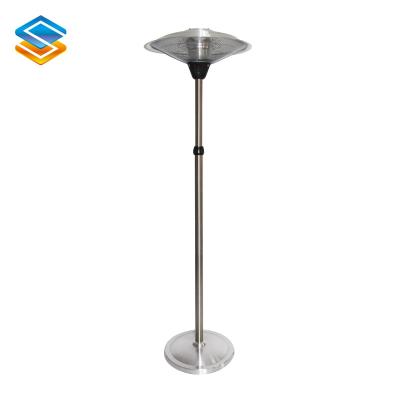 China New Design Quartz Hotel Floor Standing Tube Outdoor Heater Lamp Electric Infrared Outdoor Patio Heater for sale