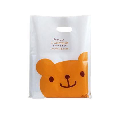 China High Loading Capacity BIODEGRADABLE Underwear Die Cut Package Plastic Bag Hot Sale for sale